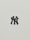 MLB Women's Basic Slim Ribbed Crop Long Sleeve T-Shirts