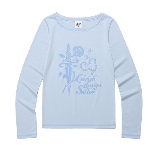Cavish W ROSE LS TEE