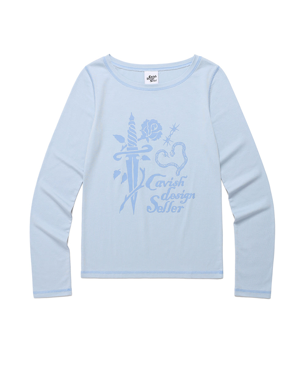 Cavish W ROSE LS TEE
