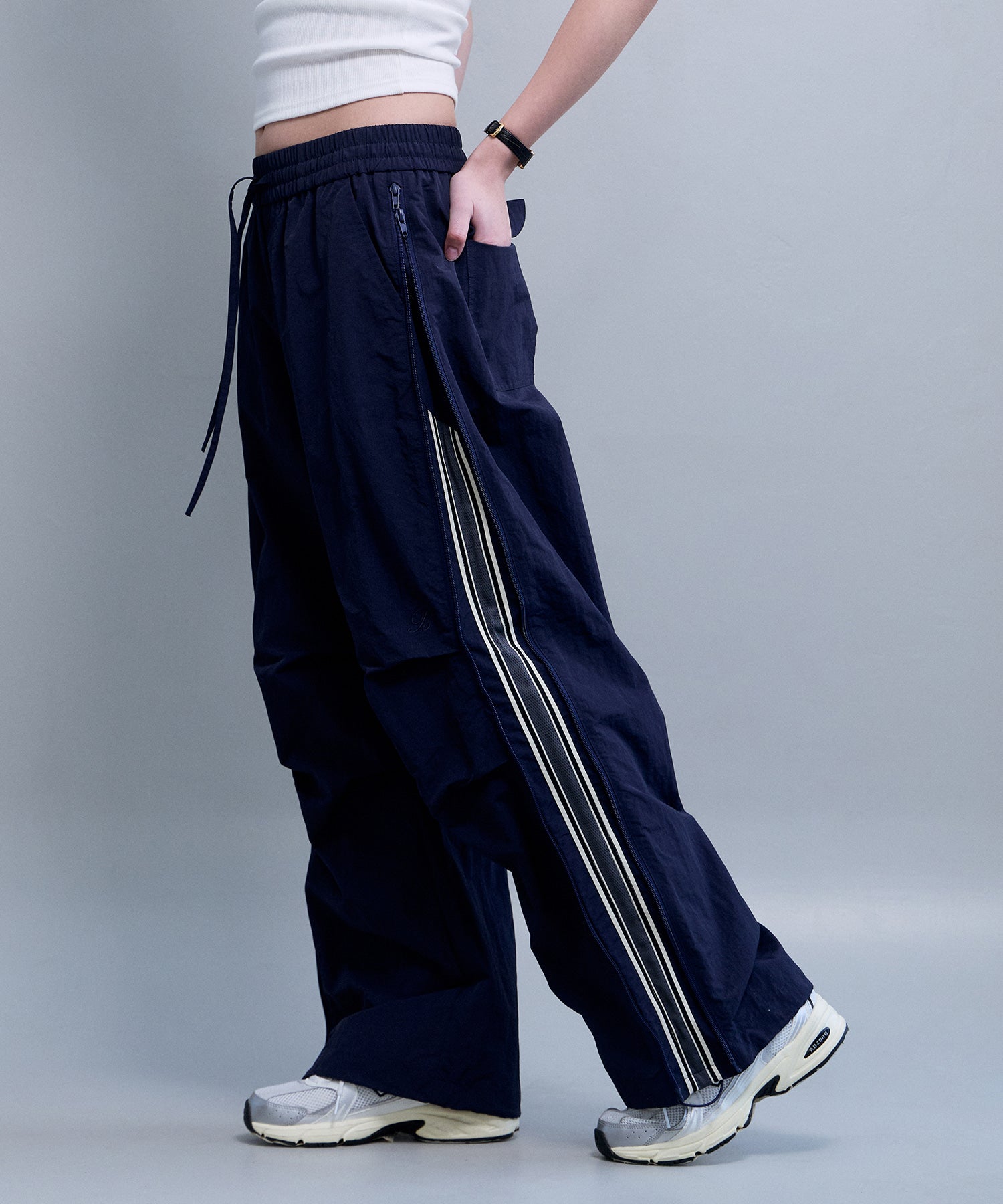 Bitter Cells Vass Zipper Nylon Pants