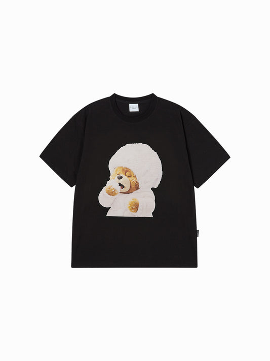 ADLV AC Bear Baby Face Snow Short Sleeve T-Shirt