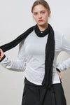 General Idea WOMAN Cotton Wrinkle Scarf [BLACK]