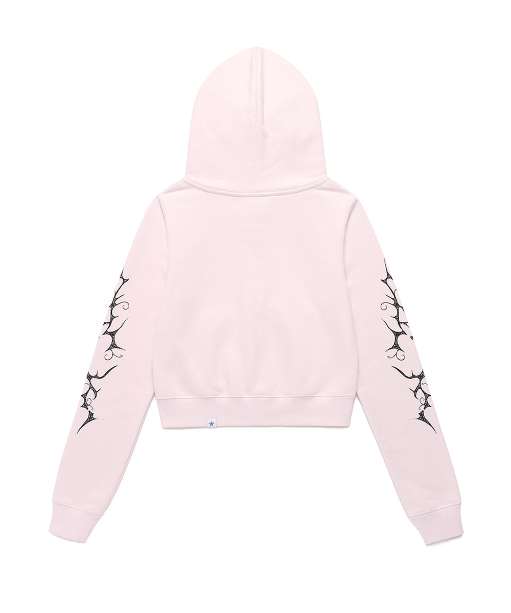 Cavish Women's Stem Zip Up Hoodie in Pink
