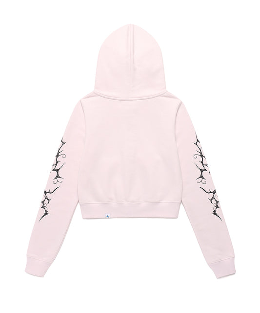 Cavish Women's Stem Zip Up Hoodie in Pink