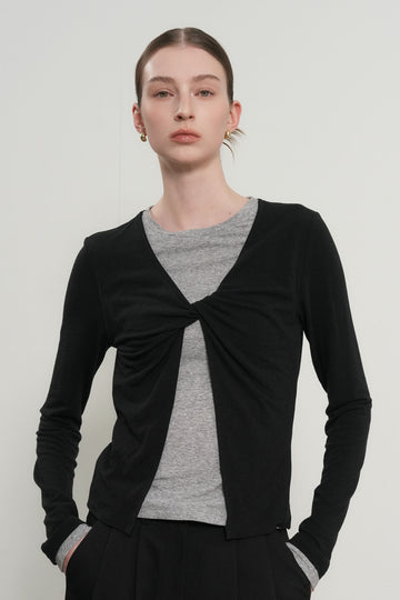 General Idea WOMAN Layered Twist T-Shirt