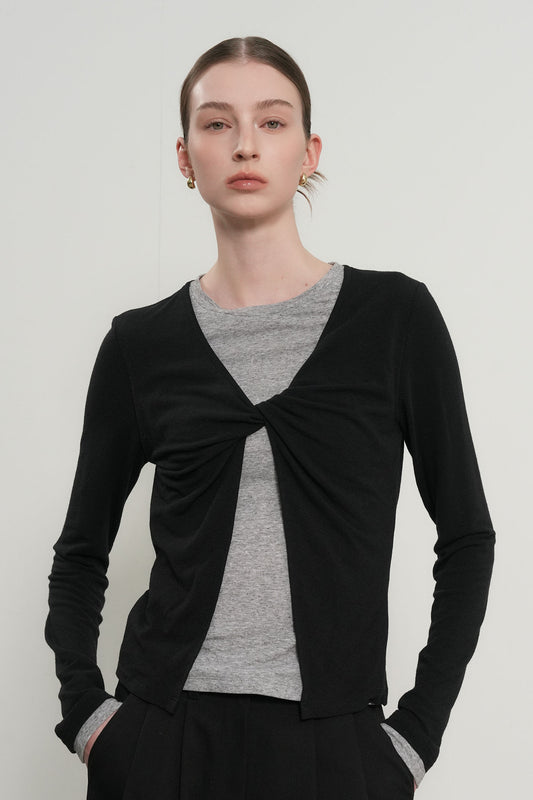 General Idea WOMAN Layered Twist T-Shirt
