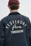 General Idea UNISEX Fleece Lined Coach Jacket [NAVY]