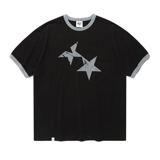 Cavish Twin Star Ringer Short Sleeve T-Shirt