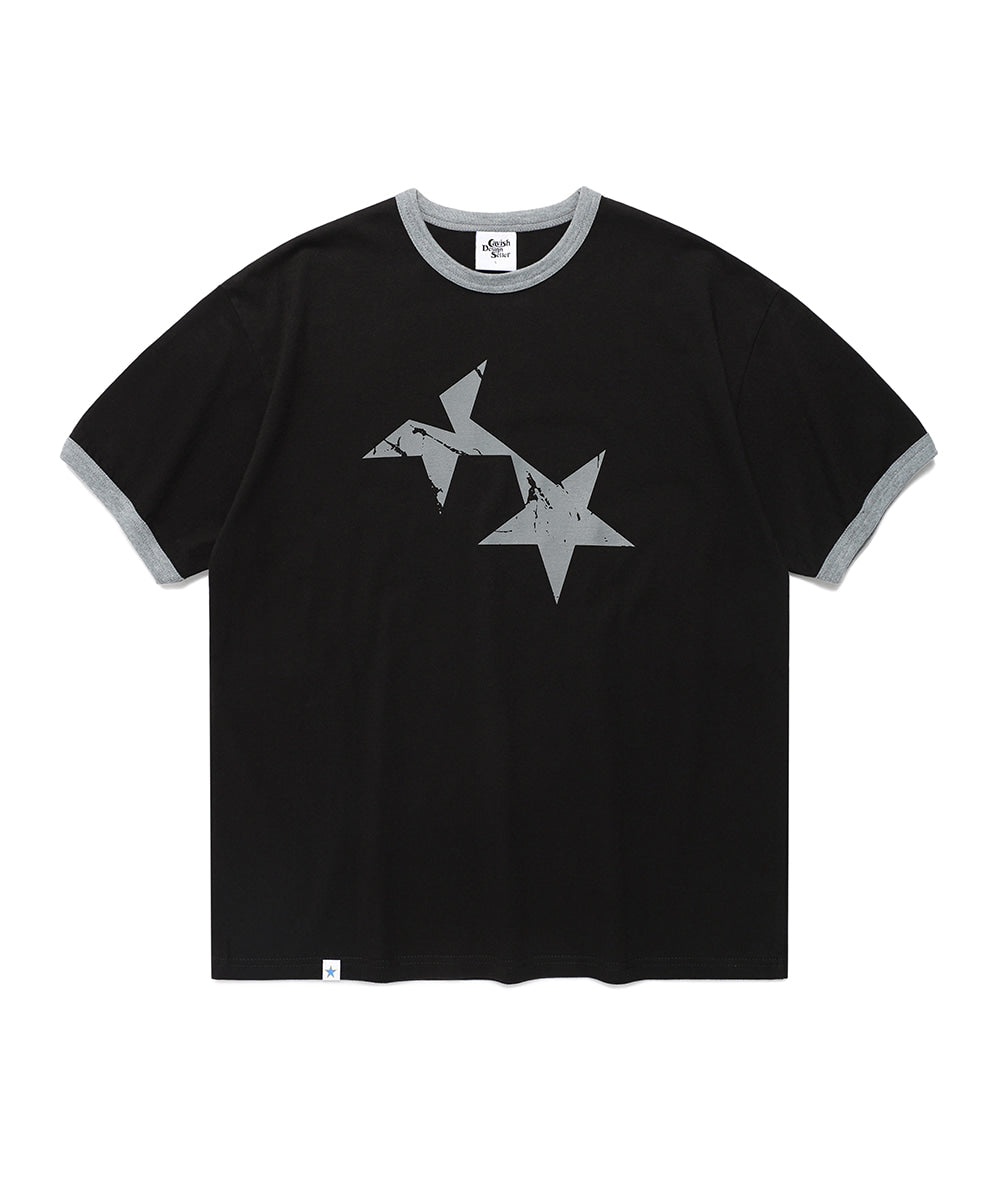 Cavish Twin Star Ringer Short Sleeve T-Shirt
