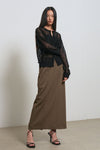 General Idea WOMAN Dot Sheer Cardigan [BLACK]