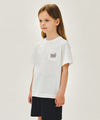 Marithé François Girbaud [6/16 Pre-Order] Kids Doodle Classic Logo Pocket Point Tee White