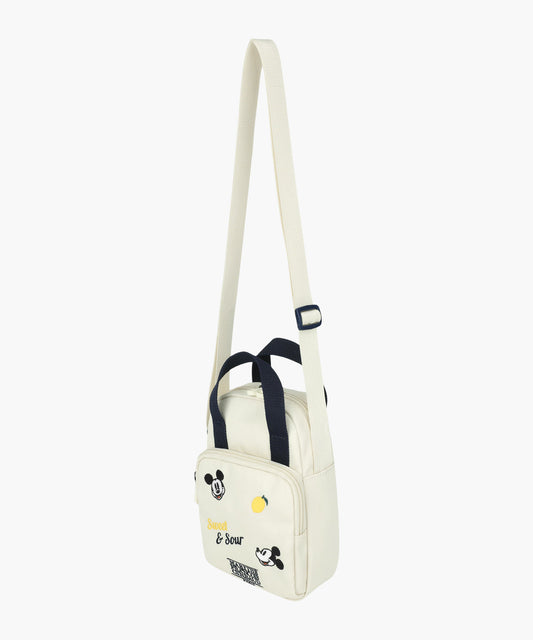 Marithé François Girbaud Disney Mickey Kids Pocket Cross Bag Cream