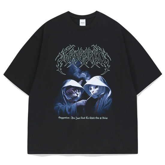 Mahagrid Smoking Cat Tee