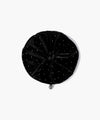 Marithé François Girbaud CIRCLE LOGO SHINY VELVET SCRUNCHIE BLACK