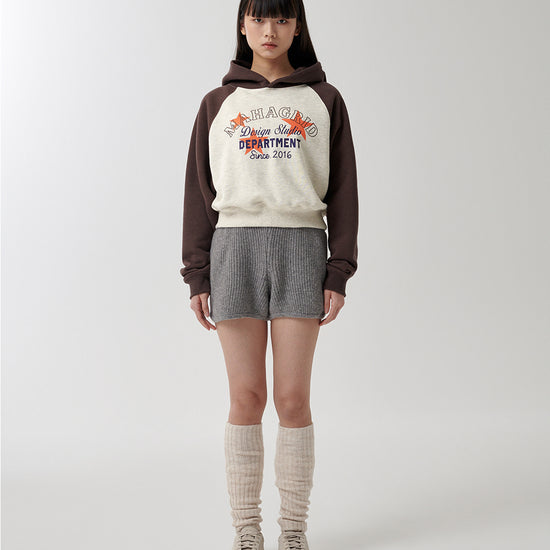 Mahagrid Department Star Crop Hoodie