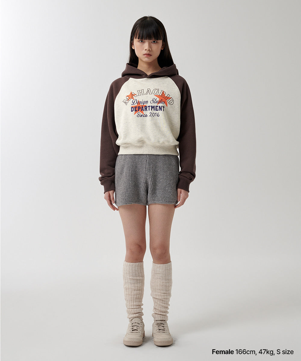Mahagrid Department Star Crop Hoodie