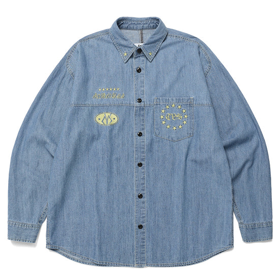 Cavish CVS WASHED DENIM SHIRT [BLUE]