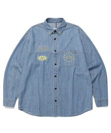 Cavish CVS WASHED DENIM SHIRT [BLUE]
