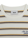 MLB Women's Sportive Stripe Crop T-Shirts