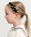 Marithé François Girbaud Kids W Velvet Ribbon Hair Band Navy