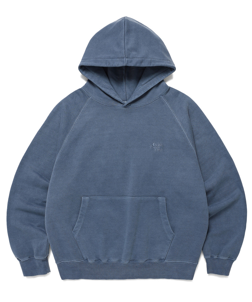 Cavish Raglan Pigment Seller Logo Hoodie Blue