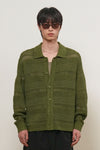 General Idea UNISEX Crochet Collar Knit Cardigan