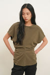 General Idea WOMAN Back Point Drape T-Shirt
