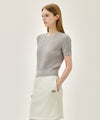 Marithé François Girbaud W CABLE HALF KNIT PULLOVER