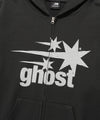 Nice Ghost Club Ghost 3Star Hoodie Zip Up [Charcoal]