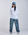 ADLV Segregated Pocket Denim Set Up Pants