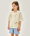 Marithé François Girbaud Kids Half-Sleeved Knit Cardigan