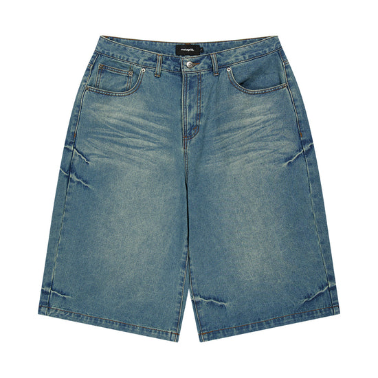Mahagrid Bermuda Domingo Denim Shorts [Blue]