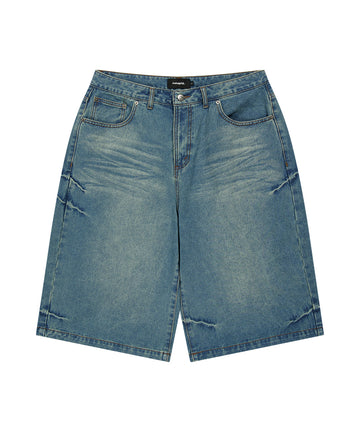 Mahagrid Bermuda Domingo Denim Shorts [Blue]