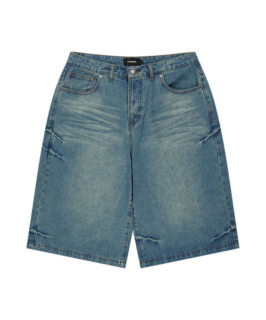 Mahagrid Bermuda Domingo Denim Shorts [Blue]
