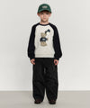 Marithé François Girbaud Kids Balloon Doodle Bear Raglan Sweatshirt Burgundy
