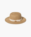 Marithé François Girbaud W Circle Logo Raffia Hat