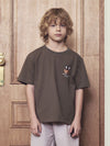 ADLV Kids Rabbit Bear Doll Logo Short Sleeve T-Shirt