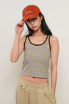 General Idea WOMAN Multi Stripe U-Neck Sleeveless