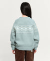 Marithé François Girbaud KIDS NORDIC KNIT PULLOVER MINT