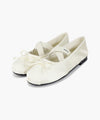 Marithé François Girbaud W CROSS BANDING RIBBON FLAT SHOES cream