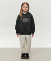 Marithé François Girbaud Kids Doodle Classic Logo Hoodie (Brushed) Dark Green