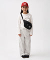 Marithé François Girbaud Kids Doodle Classic Logo Cargo Sweat Pants Black