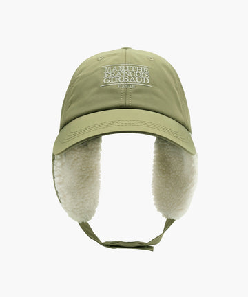 Marithé François Girbaud MOUVEMENT EARFLAP BALL CAP light beige