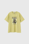General Idea WOMAN Food Market Artwork Short Sleeve T-Shirt [OLIVE]