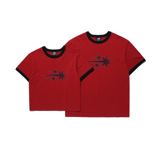 Nice Ghost Club Vintage 3 Star Basic Ringer Tee