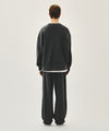 Marithé François Girbaud OUTLINE CLASSIC LOGO DYEING TUCK WIDE SWEAT PANTS mint