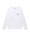 Cavish Flower Seller Logo Long Sleeve Tee White