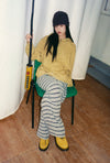 Nice Ghost Club Stripe Layered Skirt Pants