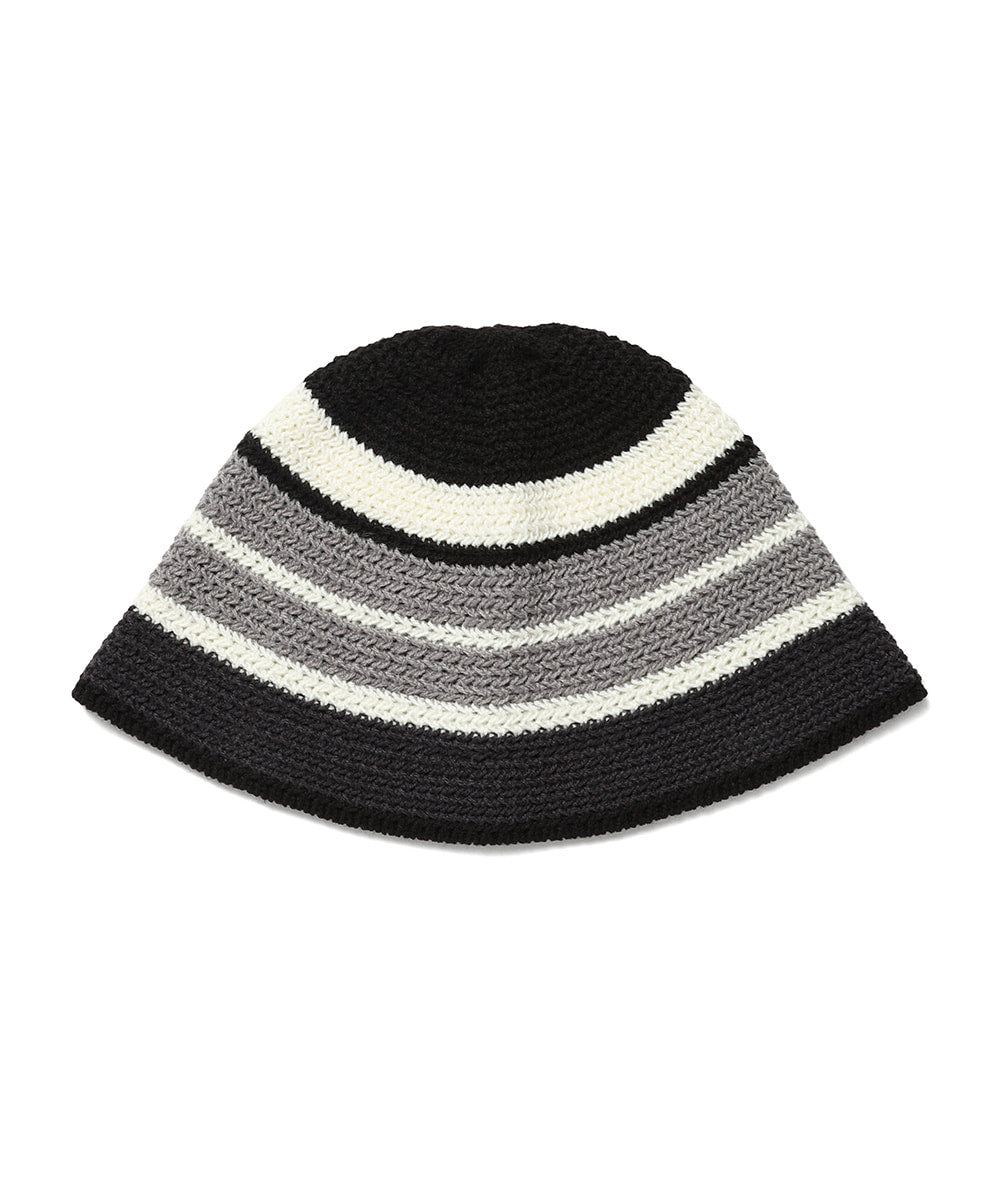 Cavish Striped Knit Bucket Hat