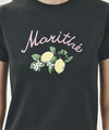 Marithé François Girbaud W LEMON GRAPHIC SLIM CROP TEE